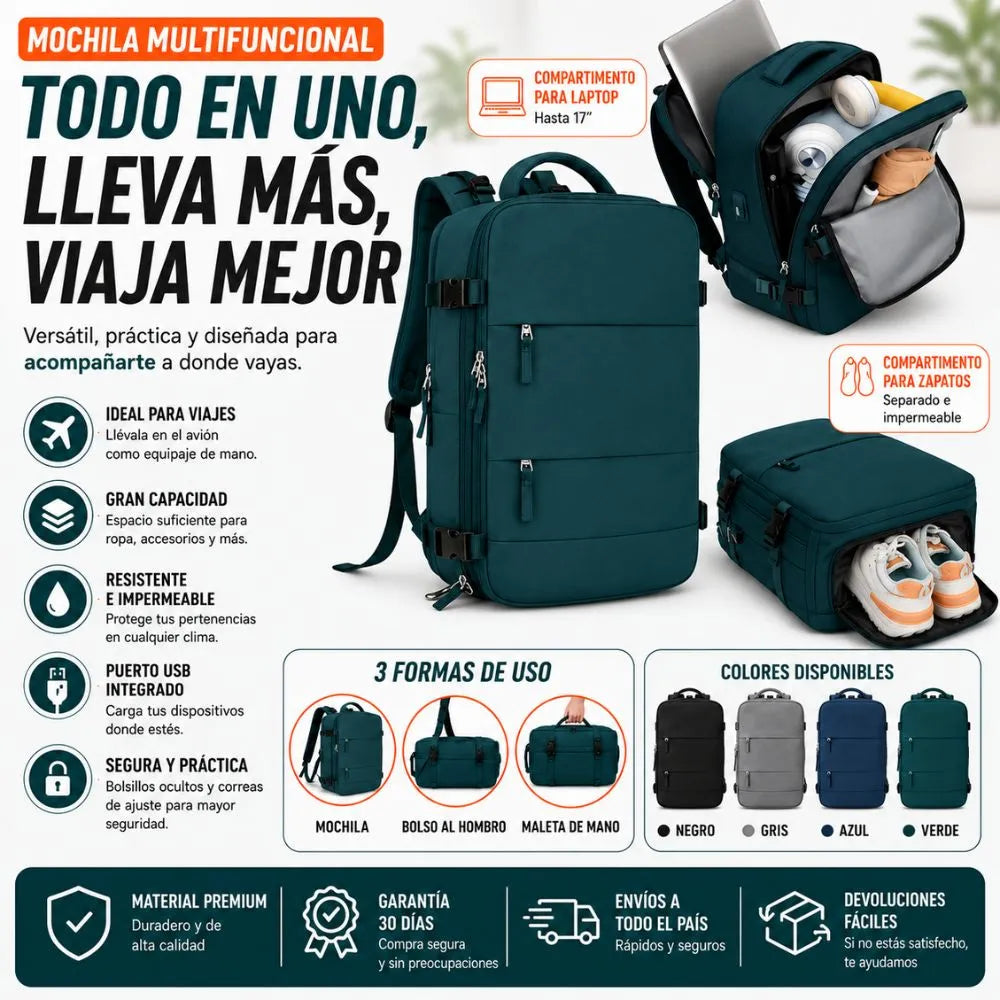 MOCHILA MULTIFUNCIONAL